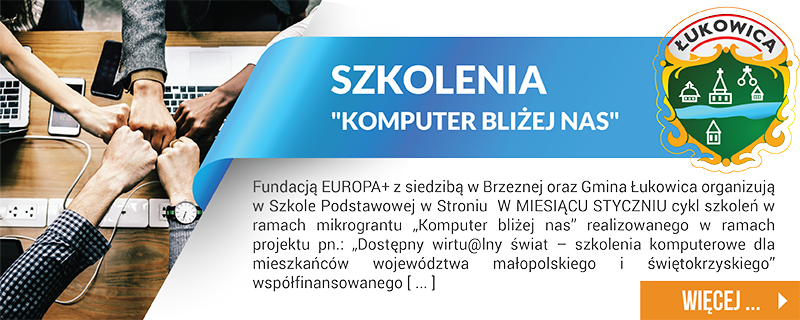 Szkolenia - komputer bliżej nas